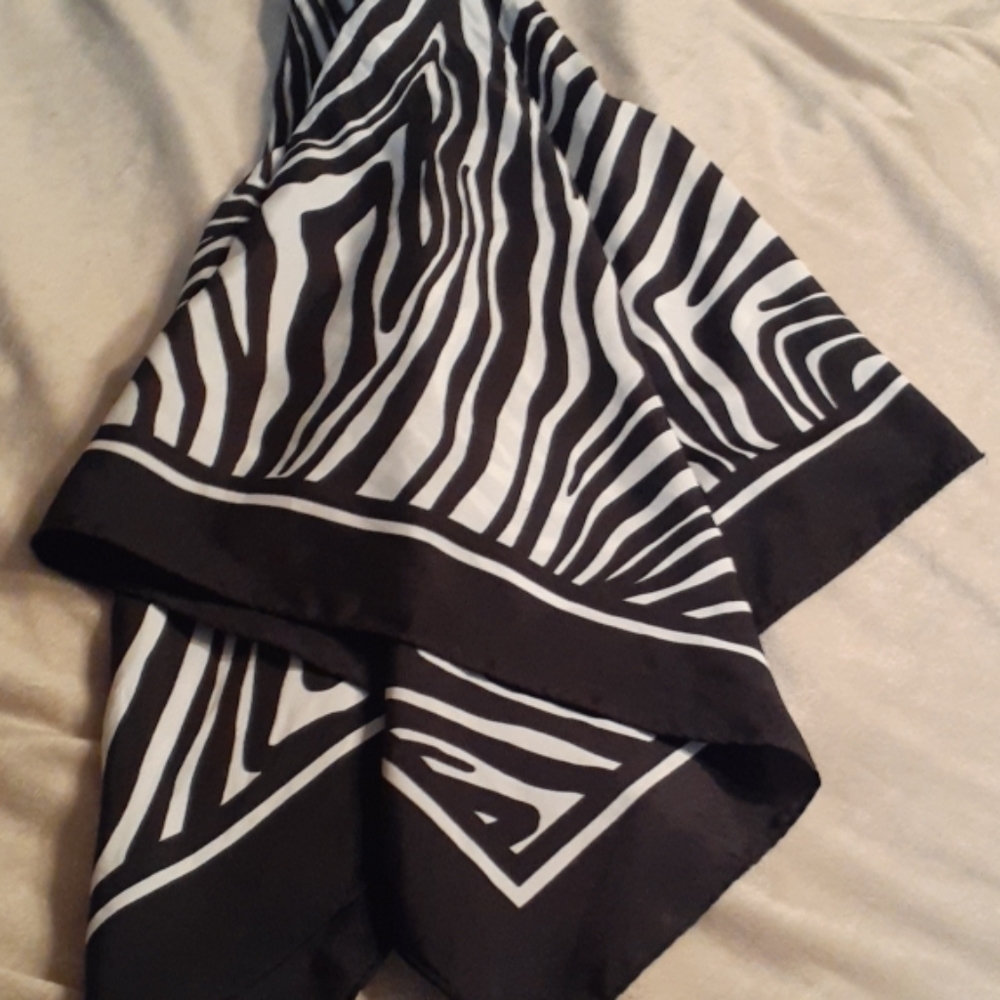 Avon Zebra vintage scarf